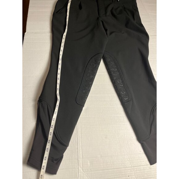 Noble Outfitters mens Equestrian Breeches 38R Black Grip Patches Horse Riding - Picture 14 of 15